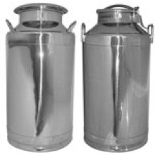 Ten Gallon Stainless Milk Cans