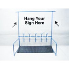 Sign Display Rack for 5 or 10 Head Show Rail