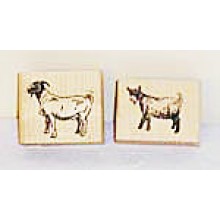 Boer and Pygmy Rubber Stamps