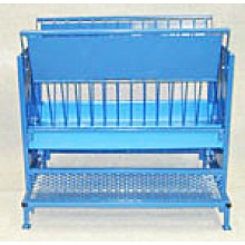 8 Foot Horned Goat Two-Sided Feeder with Galvanized or Poly Pan
