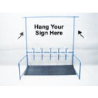 Sign Display Rack for 5 or 10 Head Show Rail