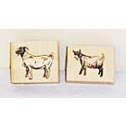 Boer and Pygmy Rubber Stamps