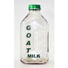 Half Gallon Goat Milk Bottle and Bottle with a Six Glasses