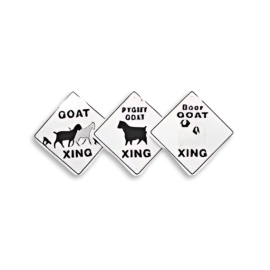 Goat Crossing Signs