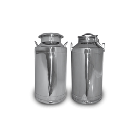 Ten Gallon Stainless Milk Cans