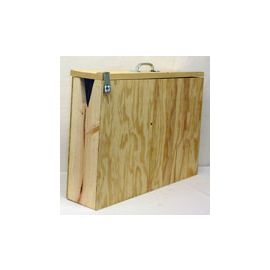 Kid Holding Box With Aluminum Headpiece