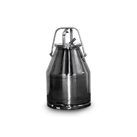 7 Gallon Stainless Steel Bucket and Lid, One or Two Goat Style