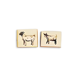 Boer and Pygmy Rubber Stamps