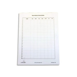 Milk Record Sheets