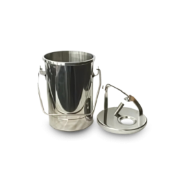NEW Six (6) Quart Milking Machine Bucket and Lid
