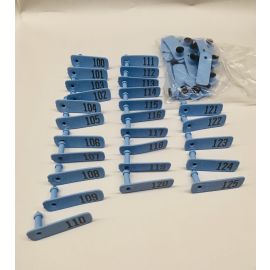 Allflex sheep ear tags blue 100-125